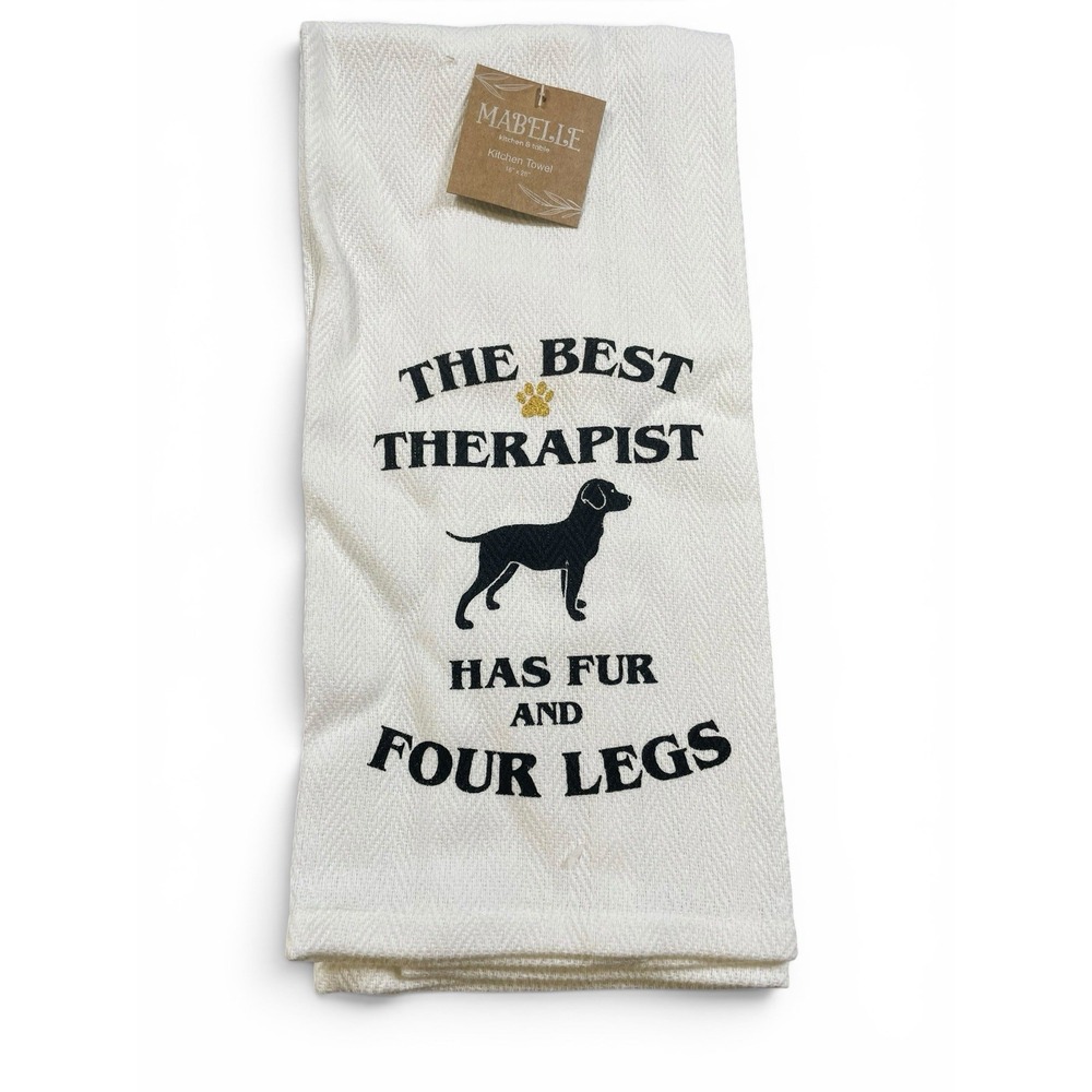 Mabelle Cotton Kitchen Towel 16x28 White